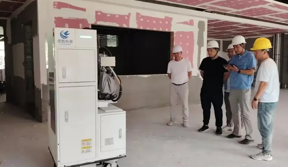 【新疆首秀】领鹊喷涂机器人助力石河子幼儿园智能化建设项目